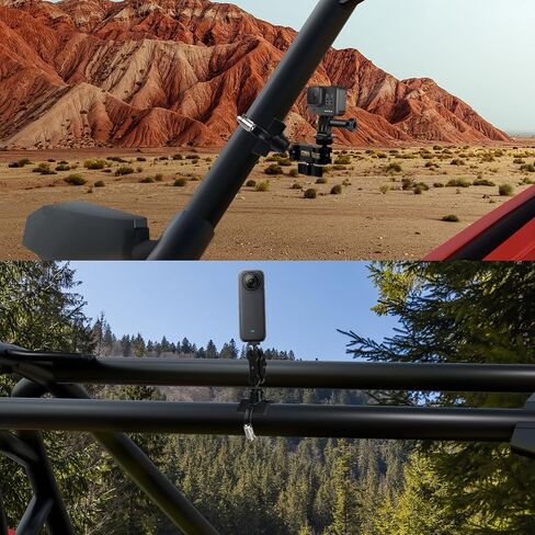 حامل هاتف CamKix BarGrip لقضبان UTV من جميع الأشكال - متوافق مع Polaris وCanAm وHonda وKawasaki وYamaha وWildcat - دوران 360 درجة لأقفاص 1"-2" RZR وملحقات الهواتف الذكية UTV in Kuwait