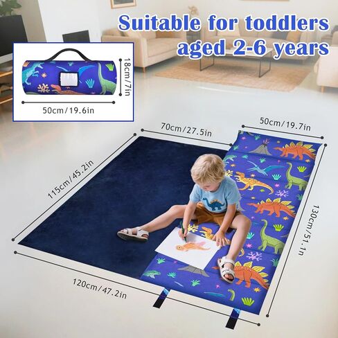 حصيرة قيلولة صغيرة مع حقيبة نوم للوسادة للأطفال والفتيان والبنات أكياس ناعم ناع in Kuwait