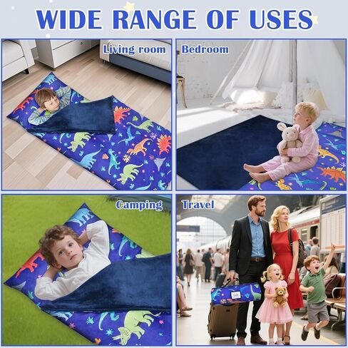 حصيرة قيلولة صغيرة مع حقيبة نوم للوسادة للأطفال والفتيان والبنات أكياس ناعم ناع in Kuwait