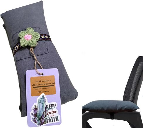 Office Chair Arm Pads Soft & Comfortable Elbow Rest & Forearm Support 100% Cotton Filled Armrest Pads for Desk,Computer & Gaming Ergonomic Elbow Pad Multifunctional Rest Cushion 2 Pack in Saudi Arabia