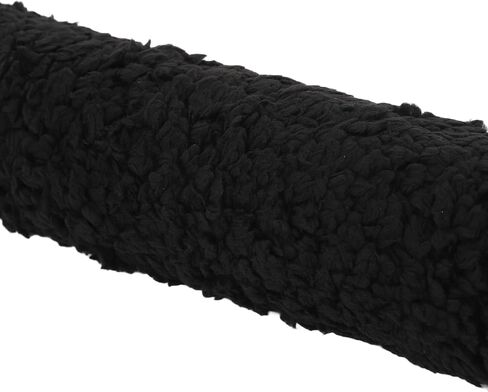 Sheepskin Fleece Armrest Cushion for Comfort Protecting Arms and Elbows in Office Chairs and More (Black) in Saudi Arabia