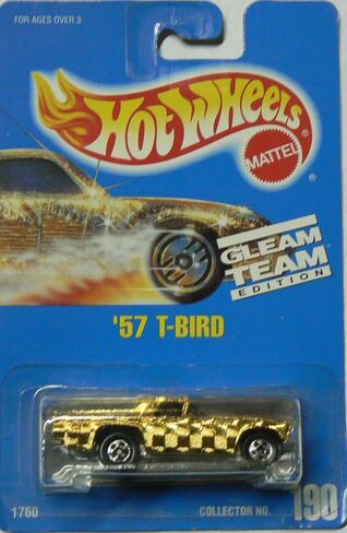 Hot Wheels 57 T-Bird 190 Gleam Team Blue Card 1991 in Saudi Arabia