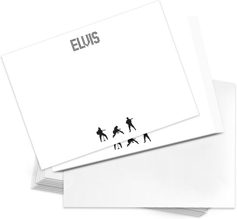 Desert Cactus Elvis Presley 10 Pack Notecards Stationery Cardstock Includes Envelopes Memo Party Thank You (Notecard Design C) in Saudi Arabia
