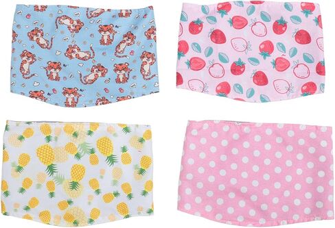 Pomya Dog Diapers Male ، Male Dog Belly Band Band يمكن إعادة استخدامه الأنيق المريح 4pcs لرعاية ما بعد الجراحة (L) in Saudi Arabia