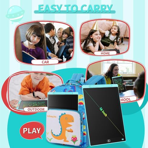 [2 Pack] Genialba LCD كتابة لوحة رسوبلات ملونة بحجم 8.5 بوصة ، وهدايا تودلر التعليمية للألعاب التعليمية للفتيات والفتيان البالغ من العمر 3-8 سنوات ، وسادة الرسم الإلكترونية للأطفال (Pink & Blue) in Kuwait