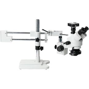 41mp 3.5x 90x Simul-Focal Boom Stand Stand Trinocular Stereo Zoom HDMI COMPATICAL USB Camera 2K 144 LED ضوء in Kuwait