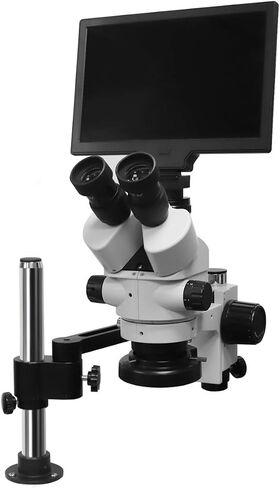 MH05B Jewelry Engraving Precision Stereoscopic Microscope 7 * 45X with Screen, Binocular Microscope,Jewelry Tools in Saudi Arabia