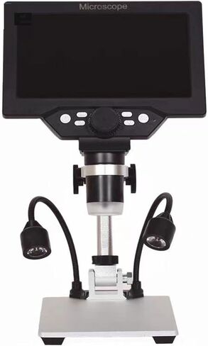G1200D 12MP 1-1200X HD Microscope Digital Microscope Camera with Built-in Battery & 7" Color Screen in Saudi Arabia