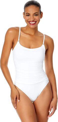 Anne Cole Women's Shirred Maillot Solid One-Piece Swimsuit in Saudi Arabia