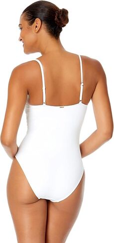 Anne Cole Women's Shirred Maillot Solid One-Piece Swimsuit in Saudi Arabia