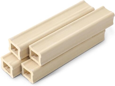 Nuanchu 4 Pack 6 "Tall X 1" Wide Kiln Post High Alumina Kiln Posts يدعم الرف الخزفي الطويل للمناصب العالية لدرجات الحرارة القوية in Saudi Arabia