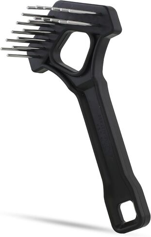 Undercoat Mini-Rakes for Effective Dematting and Grooming Dogs and Cats has V-Shape Head and Double Row, Stainless-Steel Rotating Teeth (Extra-Long Tooth Mini Rake) in Kuwait