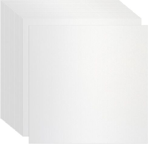 Klmnop White Pearl Shimmer Cardstock 12x12, 40 Sheets 250gsm/92Ib Double-sided Shiny Pearlescent Paper Cardstock, Metallic Paper for Invitations, Card Making and DIY Craft(White) in Saudi Arabia