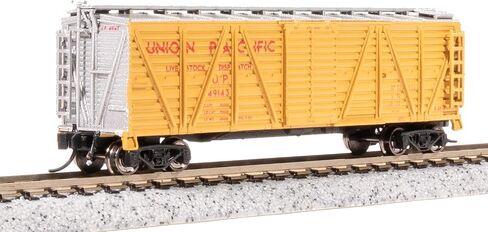 Broadway Limited 8456 40' Wood Stock Car, UP 49143, Cattle Sounds, N Scale in Saudi Arabia