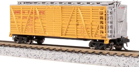 Broadway Limited 8456 40' Wood Stock Car, UP 49143, Cattle Sounds, N Scale in Saudi Arabia