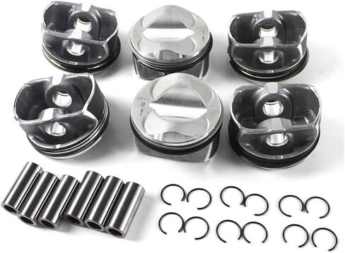 84.5mm Piston Kit 06E107065CF For A6 A7 A8 2.8 FSI V6 BDX CCDA CCEA Engine Parts Engines & Components Piston Ring Parts Accessories in Saudi Arabia