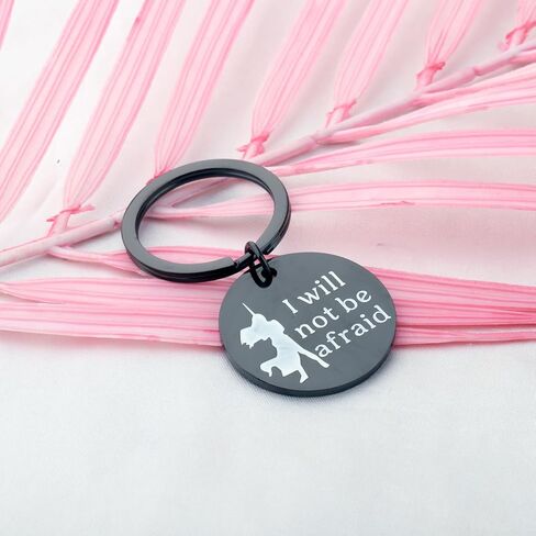 AKTAP Throne of Glass Inspired Gift I will Not Be Afraid SJM keychain for Book Lover jewelry Bookish Gift (Throne Glass keychain) in Kuwait