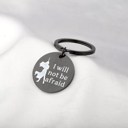 AKTAP Throne of Glass Inspired Gift I will Not Be Afraid SJM keychain for Book Lover jewelry Bookish Gift (Throne Glass keychain) in Kuwait