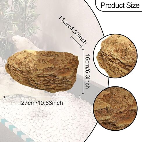 ديكينز الحجر الاصطناعي ، ديكور الصخور المناظر الطبيعية ، الحجر الخفيف الوزن والواقعية من الحجر المائي لحدائق الحوض في الحديقة زخرفة شرفة الفناء ، نمط D 35x22x28cm in Kuwait