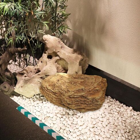 ديكينز الحجر الاصطناعي ، ديكور الصخور المناظر الطبيعية ، الحجر الخفيف الوزن والواقعية من الحجر المائي لحدائق الحوض في الحديقة زخرفة شرفة الفناء ، نمط D 35x22x28cm in Kuwait