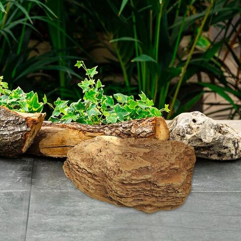 ديكينز الحجر الاصطناعي ، ديكور الصخور المناظر الطبيعية ، الحجر الخفيف الوزن والواقعية من الحجر المائي لحدائق الحوض في الحديقة زخرفة شرفة الفناء ، نمط D 35x22x28cm in Kuwait