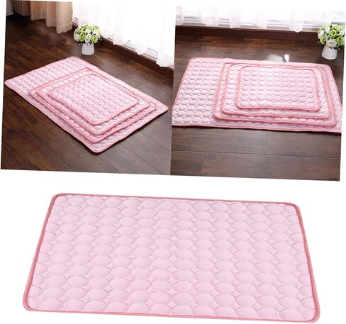 Summer Cooling Pet Pad Premium Indoor Cushion for Cats Dogs Pink Durable Washable Design for Hot Weather and Home in Saudi Arabia