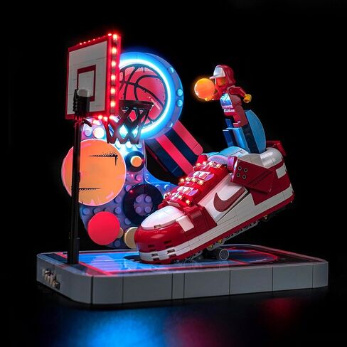 إضاءة LED متوافقة مع Lego 43021 Nike Dunk Trickshot ، مجموعة الضوء المتوافقة مع Lego Nike Dunk Trickshot 43021 ، غير متضمن النموذج in Saudi Arabia