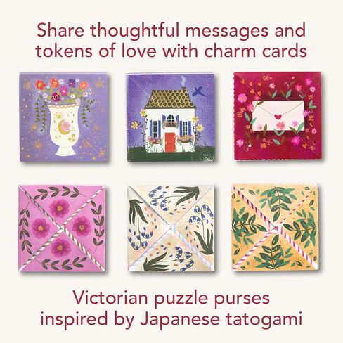 Galison Charm Cards – Joy Laforme Charm Card Set Including 12 Folded Notecards Featuring Beautiful Illustrations in Saudi Arabia