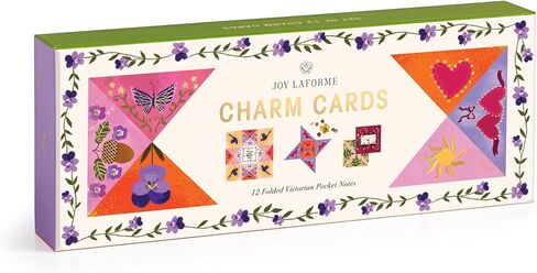 Galison Charm Cards – Joy Laforme Charm Card Set Including 12 Folded Notecards Featuring Beautiful Illustrations in Saudi Arabia