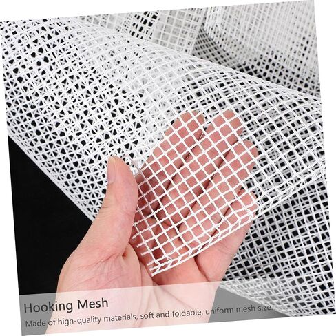 Doitool DIY Mesh Latch Hook Making Canvas Tapestry Mesh للحرف اليدوية مواد صياغة متينة وعملية للوقايات in Saudi Arabia