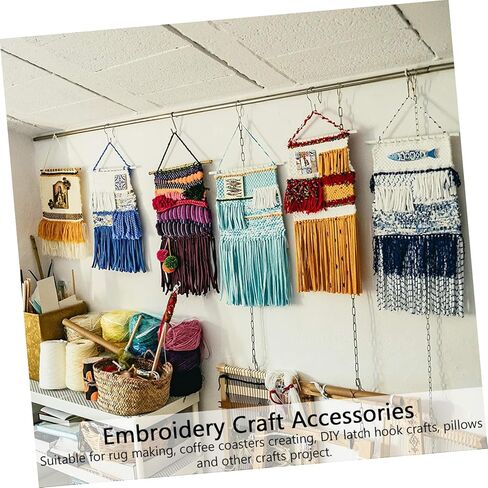 Doitool DIY Mesh Latch Hook Making Canvas Tapestry Mesh للحرف اليدوية مواد صياغة متينة وعملية للوقايات in Saudi Arabia