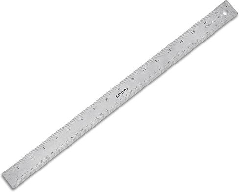 Staples 2772901 Stainless Steel Ruler with Non Slip Cork Base 18-Inch (51899) in Saudi Arabia