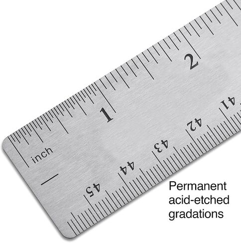 Staples 2772901 Stainless Steel Ruler with Non Slip Cork Base 18-Inch (51899) in Saudi Arabia