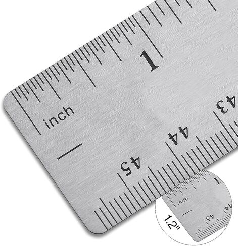Staples 2772901 Stainless Steel Ruler with Non Slip Cork Base 18-Inch (51899) in Saudi Arabia
