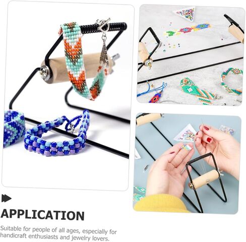 HOMSFOU DIY أداة الديكور السوار الخفيفة الوزن النسيج إمدادات سهلة الاستخدام لإطار لصنع سوار سريع لعشاق الحرف والمبتدئين in Saudi Arabia