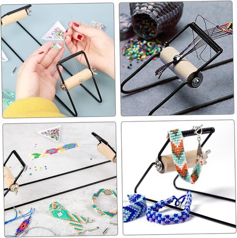 HOMSFOU DIY أداة الديكور السوار الخفيفة الوزن النسيج إمدادات سهلة الاستخدام لإطار لصنع سوار سريع لعشاق الحرف والمبتدئين in Saudi Arabia