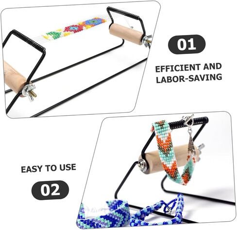 HOMSFOU DIY أداة الديكور السوار الخفيفة الوزن النسيج إمدادات سهلة الاستخدام لإطار لصنع سوار سريع لعشاق الحرف والمبتدئين in Saudi Arabia