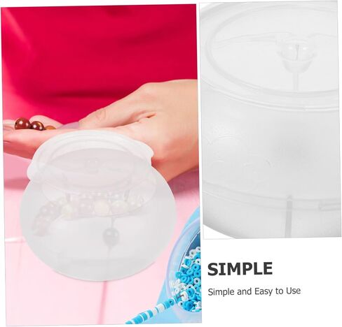 HOMSFOU Beading Spinner Bowl for Electric Beading Device Efficient Jewelry Making Tool for Bracelets Necklaces and DIY Crafts Durable Plastic Design for Easy Bead Stringing in Saudi Arabia