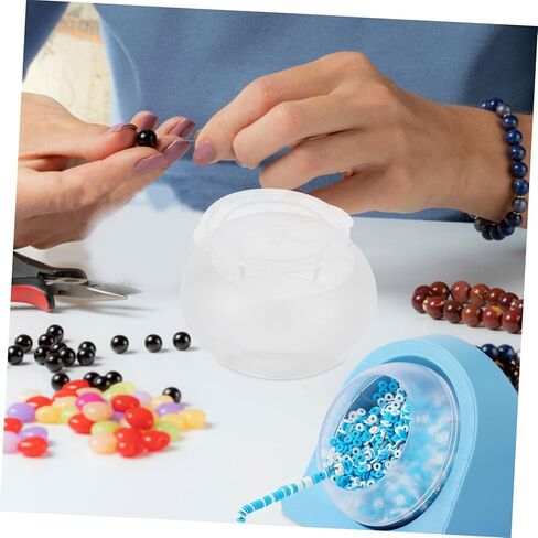 HOMSFOU Beading Spinner Bowl for Electric Beading Device Efficient Jewelry Making Tool for Bracelets Necklaces and DIY Crafts Durable Plastic Design for Easy Bead Stringing in Saudi Arabia