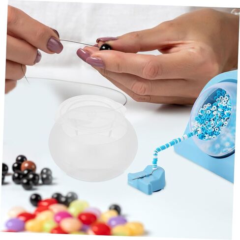 HOMSFOU Beading Spinner Bowl for Electric Beading Device Efficient Jewelry Making Tool for Bracelets Necklaces and DIY Crafts Durable Plastic Design for Easy Bead Stringing in Saudi Arabia