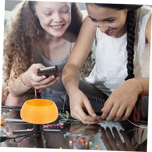 GADPIPARTY 1SET DIY Beading Bowl مع إبر منحنية محمولة الدوار للخرز الكهربائي للخرز السريع USB مدعوم من مشاريع المجوهرات وعشاق DIY in Saudi Arabia