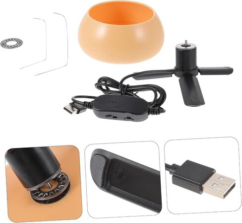 GADPIPARTY 1SET DIY Beading Bowl مع إبر منحنية محمولة الدوار للخرز الكهربائي للخرز السريع USB مدعوم من مشاريع المجوهرات وعشاق DIY in Saudi Arabia