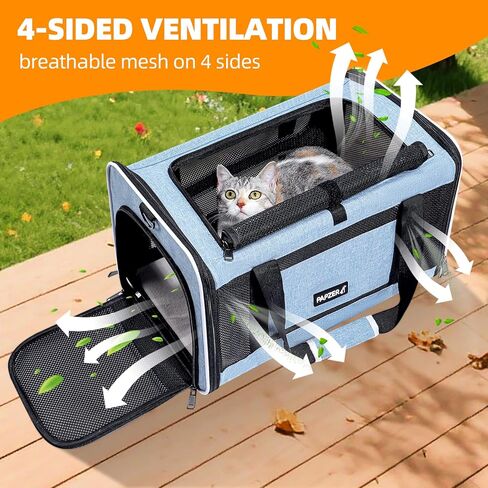 Cat Carrier Soft-Sided 18x11x11 Inch Travel Bag for Medium Cats Over 15lbs, Small Dog Carrier Crate Top Entry Breathable Mesh Puppy 12 Pounds, Pet Rabbit Carrying Cage Kennel Collapsible Pink in Saudi Arabia