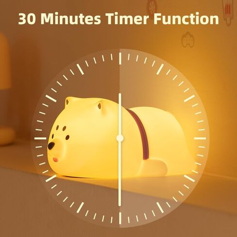 KinYiLO Cute Nursery Night Light for Kids, Cute Duck Nursing Lamp for Baby,Toddlers, Soothing Lamp for Bedroom/Bedside, Rechargeable Battery,30 Min Timer in Kuwait