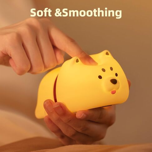 KinYiLO Cute Nursery Night Light for Kids, Cute Duck Nursing Lamp for Baby,Toddlers, Soothing Lamp for Bedroom/Bedside, Rechargeable Battery,30 Min Timer in Kuwait