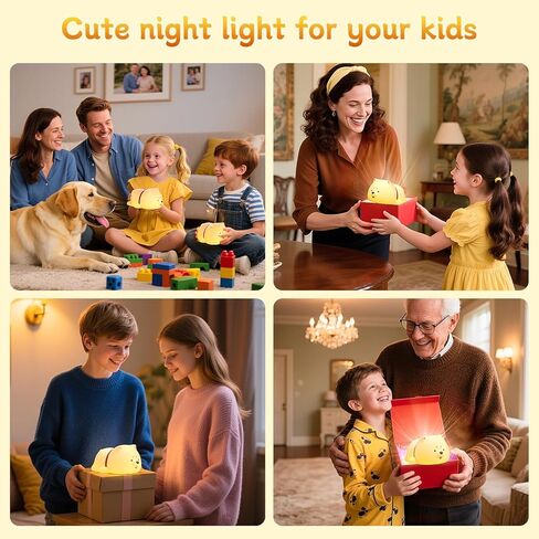 KinYiLO Cute Nursery Night Light for Kids, Cute Duck Nursing Lamp for Baby,Toddlers, Soothing Lamp for Bedroom/Bedside, Rechargeable Battery,30 Min Timer in Kuwait