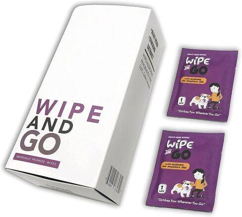 Dog Wipes - Individually Packaged - Hypoallergenic and Fragrance Free - Dog & Cat Face Paw & Butt Cleaner in Saudi Arabia