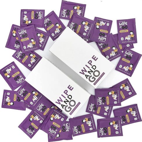 Dog Wipes - Individually Packaged - Hypoallergenic and Fragrance Free - Dog & Cat Face Paw & Butt Cleaner in Saudi Arabia