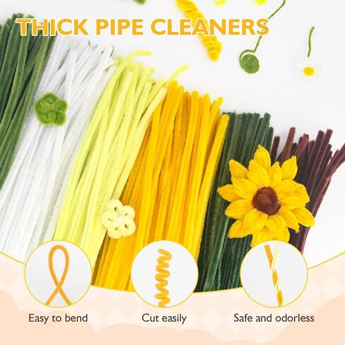 Pipe Cleaners Craft, 450Pcs Pink Tulip Pipe Cleaner Bulk Flower Kit Chenille Stems for DIY Pink Lily Rose Bouquet Making Multi-Color Thick Fluffy in Saudi Arabia