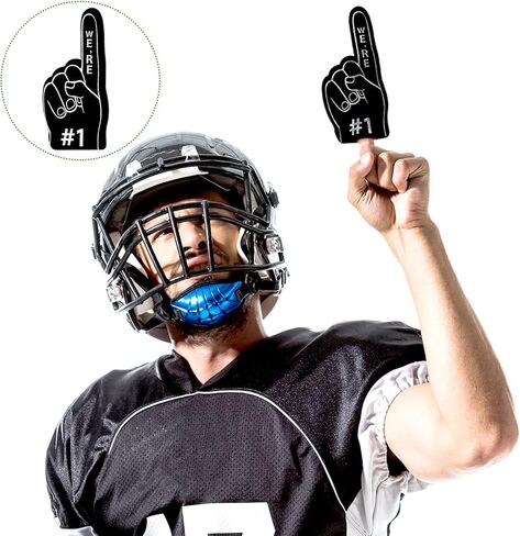 100 Pieces Mini Foam Finger Football Party Favors #1 Sports Fan Foam Finger Football Party Supply Basketball Baseball Soccer Sporting Events Supplies in Saudi Arabia